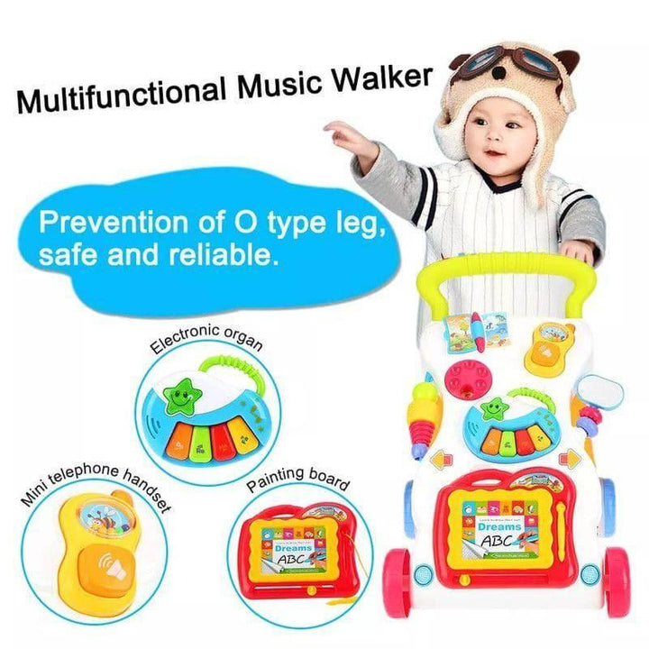 Baby Trolley Walker With Music & Light From Baby Love Green - 33-1458886 - ZRAFH