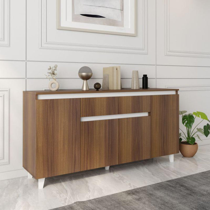 Console in Brown and White By Alhome - Zrafh.com - Your Destination for Baby & Mother Needs in Saudi Arabia