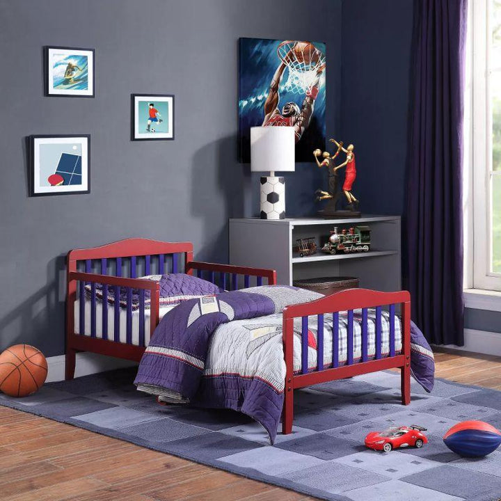 Kids' Red MDF Bed: Bold & Vibrant, 120x200x140 cm by Alhome - Zrafh.com - Your Destination for Baby & Mother Needs in Saudi Arabia