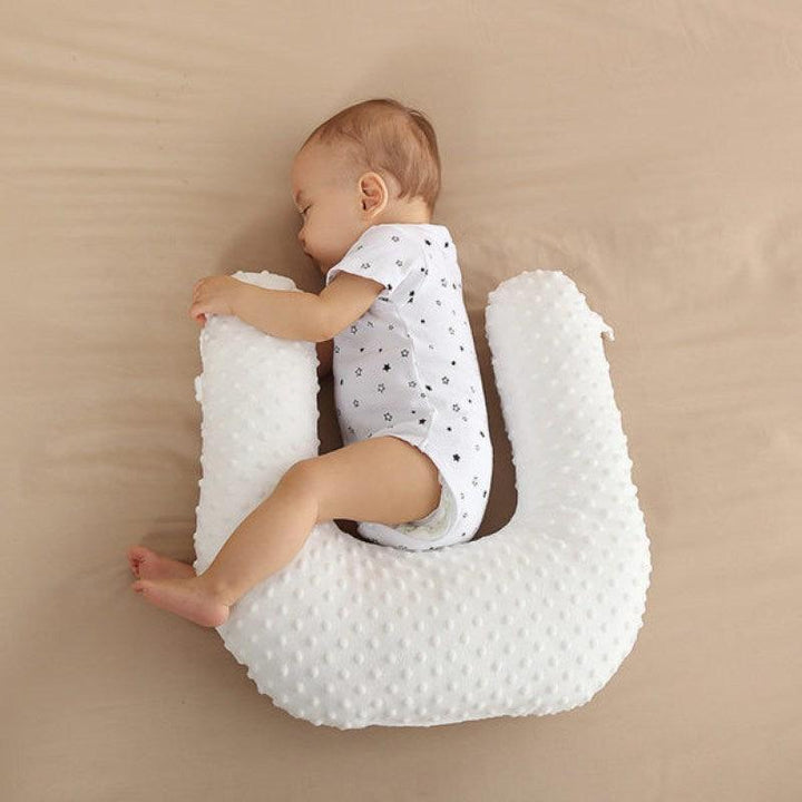 Portable Baby U-Shaped Pillow - White - SN_US1015DP_WH - Zrafh.com - Your Destination for Baby & Mother Needs in Saudi Arabia