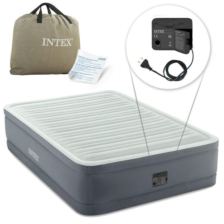 Intex Full Premaire Elevated Airbed With Built-In Inflation Pump - Zrafh.com - Your Destination for Baby & Mother Needs in Saudi Arabia