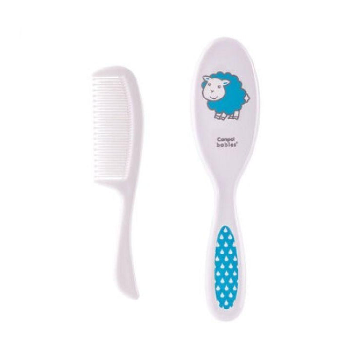 Canpol Babies Hair brush and comb set with soft natural bristles for newborns - ZRAFH