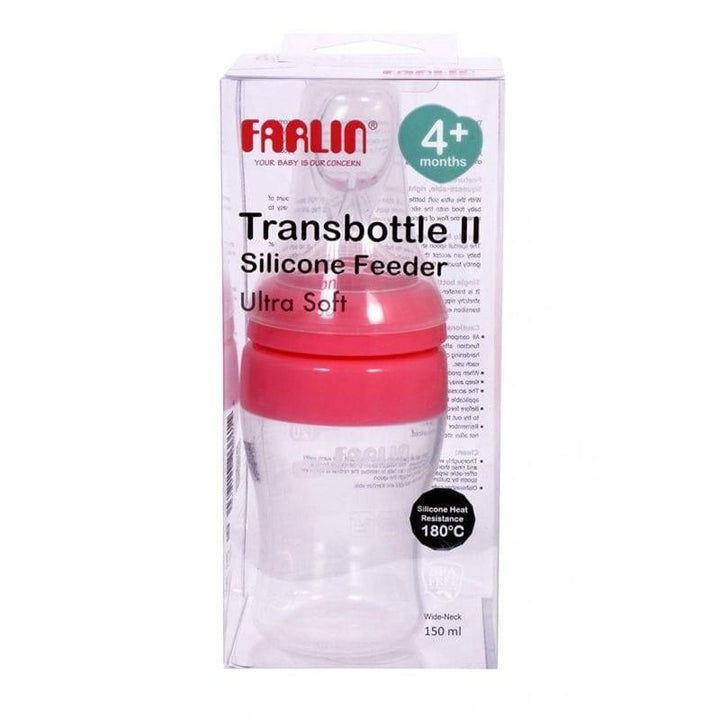 Farlin Feeding Bottle Wide Neck - 150 ml - Red - ZRAFH