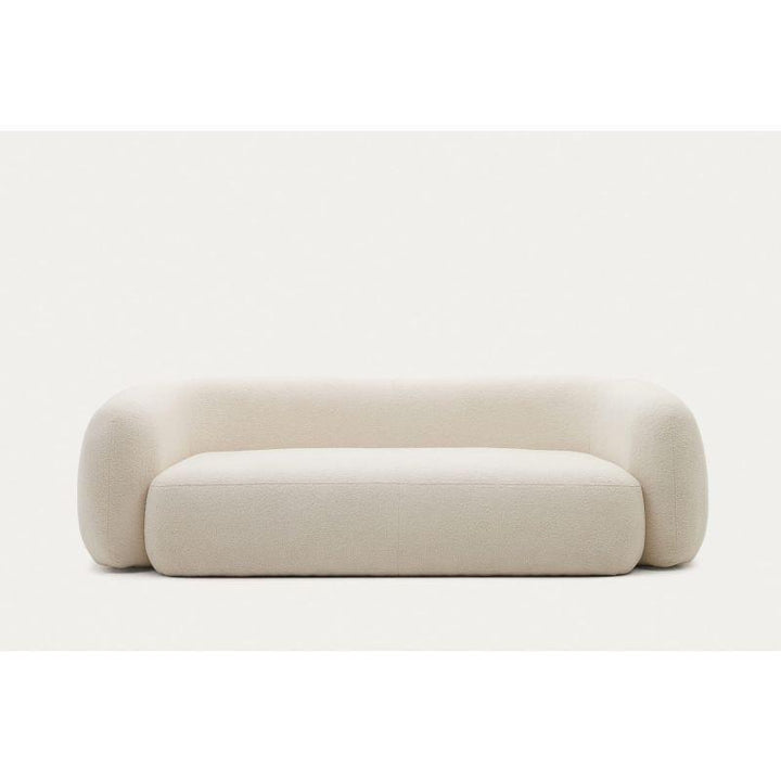 Beige Engineered Wood 3-Seater Sofa - Size: 220x85x85, Material: Velvet By Alhome - Zrafh.com - Your Destination for Baby & Mother Needs in Saudi Arabia