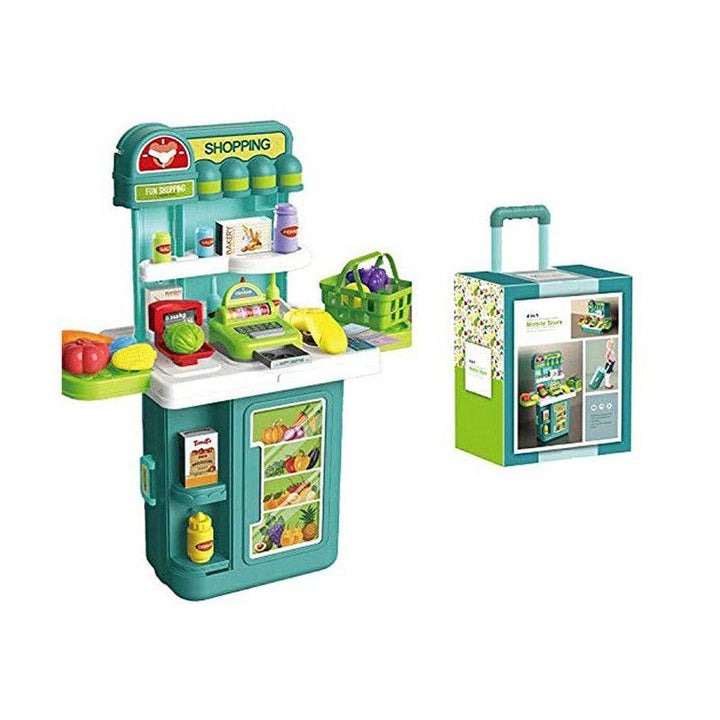 Basmah 4in1 Grocery Store Playset with Music & Light - 18-2000814 - ZRAFH