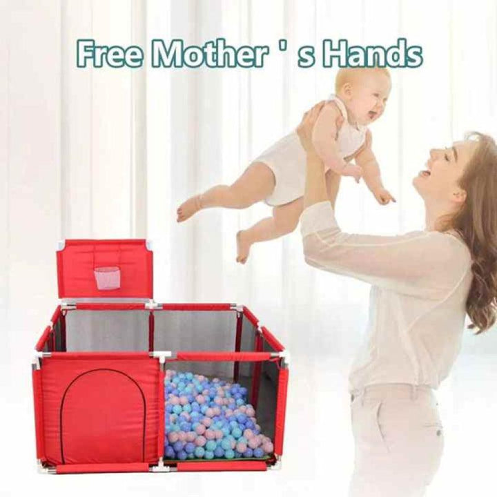 Dreeba Big Size Luxure Foldable Plastic Baby Playpen - Zrafh.com - Your Destination for Baby & Mother Needs in Saudi Arabia