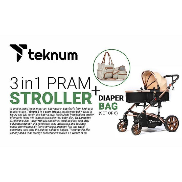 Teknum 3 in 1 Pram stroller - TK_661