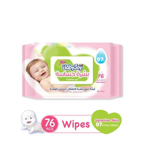 Baby Joy Wet Wipes Sensitive Skin - 76 Wipes - ZRAFH