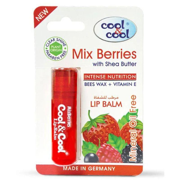 Cool & Cool Mix Berries with Shea Butter Lip Balm - 4.6g - Zrafh.com - Your Destination for Baby & Mother Needs in Saudi Arabia