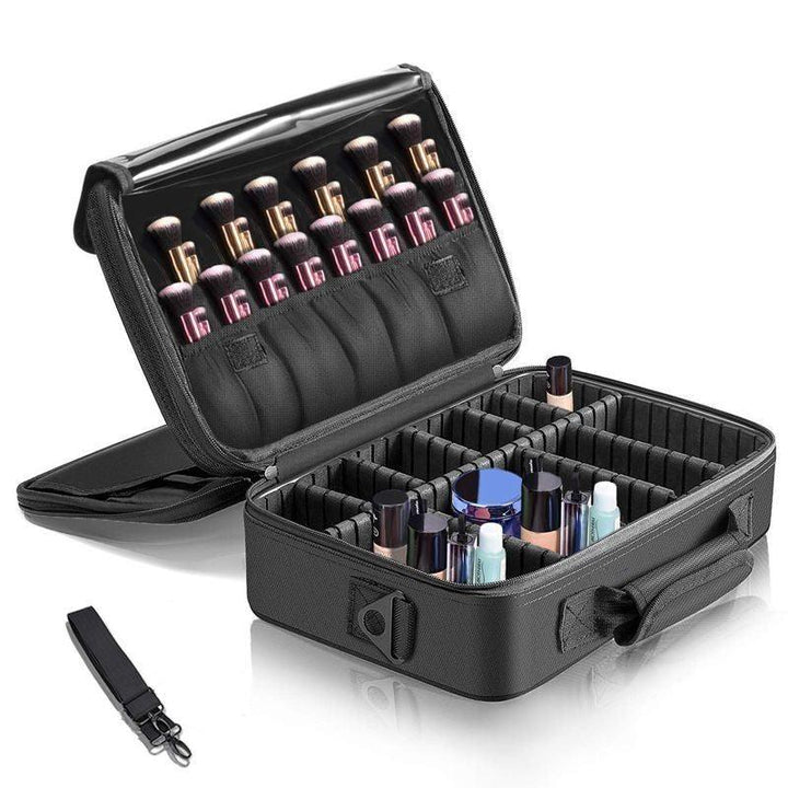 Eve Portable Travel Makeup Cosmetic Large Case - Black - Zrafh.com - Your Destination for Baby & Mother Needs in Saudi Arabia