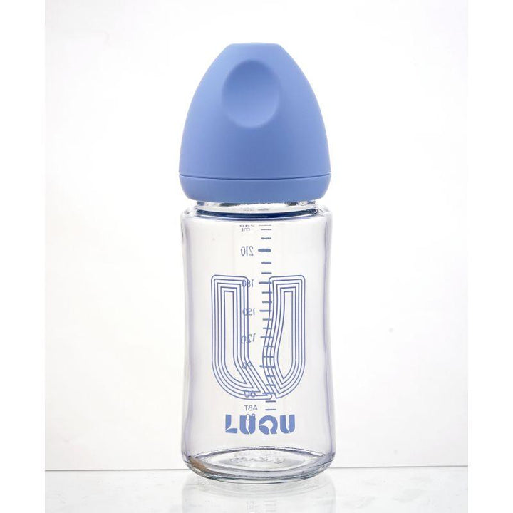 Luqu Glass Feeding Bottle Wide Neck - 240Ml - ZRAFH