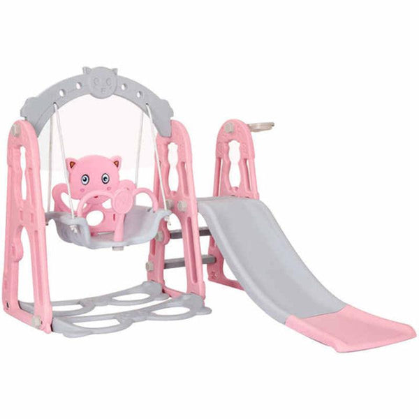 Dreeba 3-in-1 Kids Slide and Swing With Basketball Hoop playset - YT-37 - Zrafh.com - Your Destination for Baby & Mother Needs in Saudi Arabia