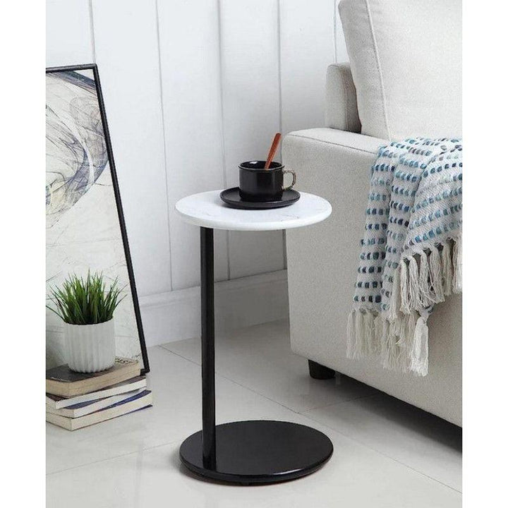 Timeless Elegance: Marble Accent Side Table By Alhome - Zrafh.com - Your Destination for Baby & Mother Needs in Saudi Arabia