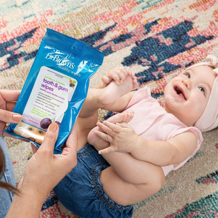 Dr. Brown's Tooth & Gum Wipes - 30 pack - Zrafh.com - Your Destination for Baby & Mother Needs in Saudi Arabia