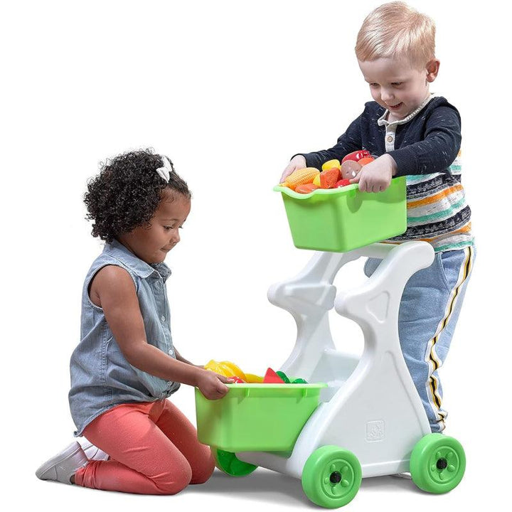 Step2 Pretend Play Shopping Cart - Green - Zrafh.com - Your Destination for Baby & Mother Needs in Saudi Arabia