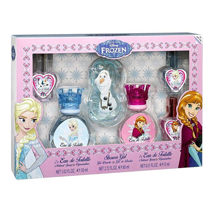 Disney Frozen Gift Set for Kids (2×Eau de Toilette 30ML + 1×Shower Gel 80ml + 3×Eau de Toilette 15ml ) - ZRAFH