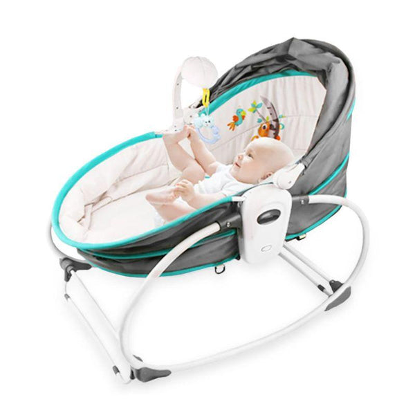 Teknum 5 In 1 Cozy Rocker Bassinet With Awning And Mosquito Net - Zrafh.com - Your Destination for Baby & Mother Needs in Saudi Arabia