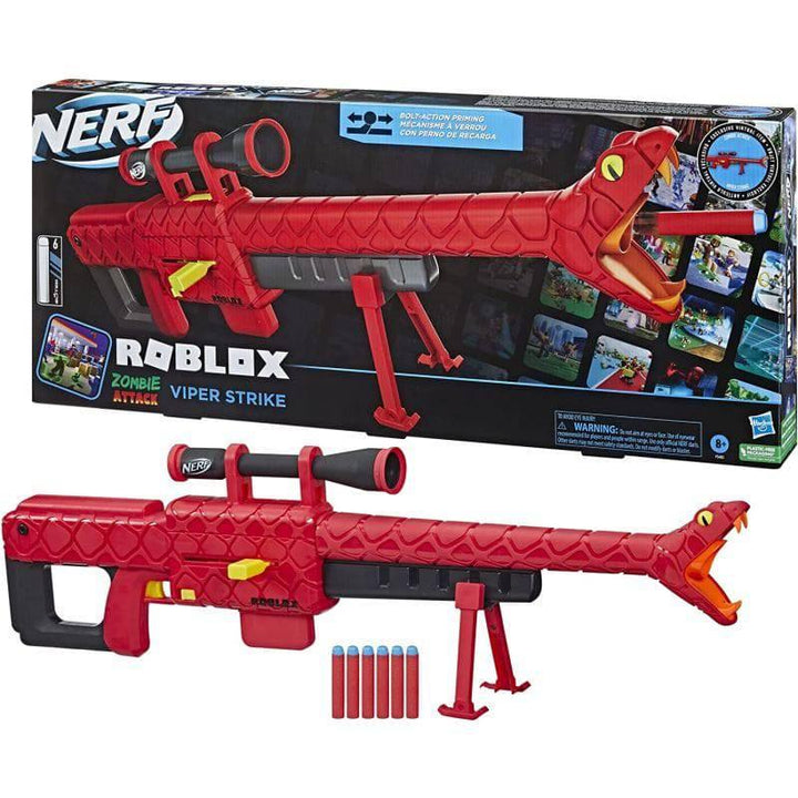 Nerf Roblox Zombie Attack: Viper Strike Sniper-Inspired With Scope - 6 Darts - ZRAFH