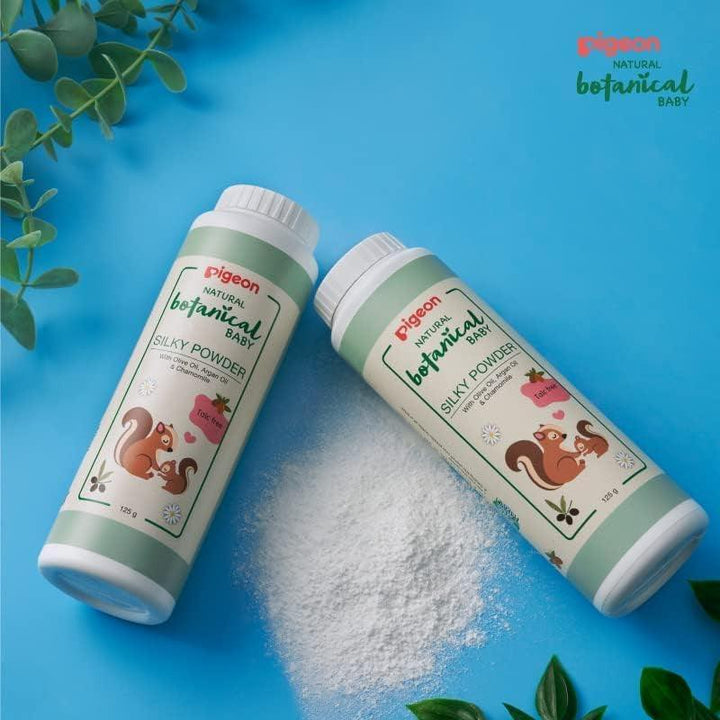 Pigeon Natural Botanical Baby Silky Powder - 125 g - Zrafh.com - Your Destination for Baby & Mother Needs in Saudi Arabia