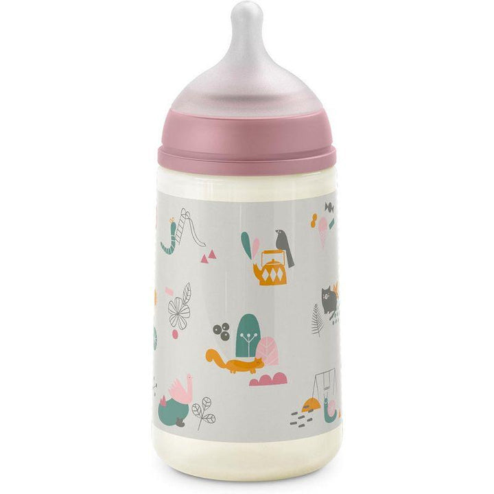 Suavinex Feeding Bottle With Pacifier And Pacifier Clip - Park - Zrafh.com - Your Destination for Baby & Mother Needs in Saudi Arabia