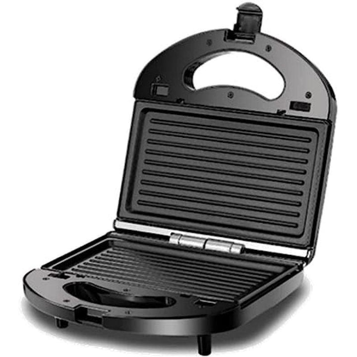 Black And Decker 3 In 1 Interchangeable Grill And Waffle And Sandwich Maker - 780 W - Silver And Black - Zrafh.com - Your Destination for Baby & Mother Needs in Saudi Arabia