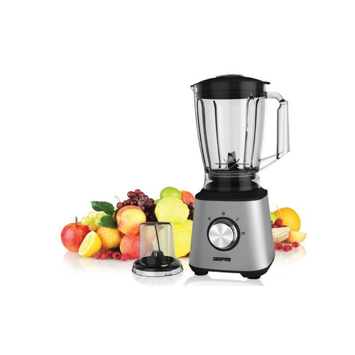 Geepas 2 In 1 Blender With 1.5 Litres Plastic Jar - GSB5446 - Zrafh.com - Your Destination for Baby & Mother Needs in Saudi Arabia