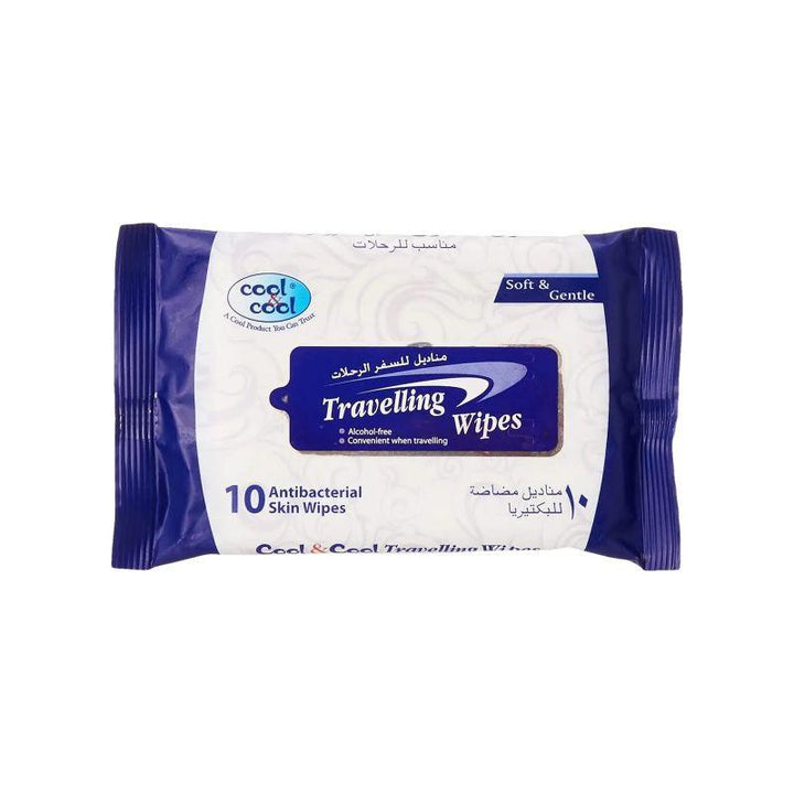 Cool & Cool Travelling Baby Wipes - 10 Pieces - Zrafh.com - Your Destination for Baby & Mother Needs in Saudi Arabia