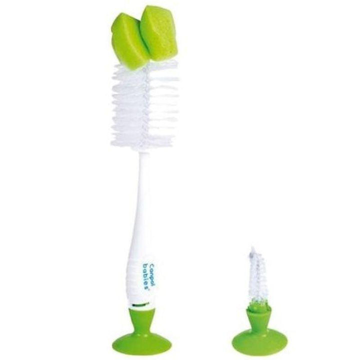 Canpol Babies Feeding Bottle Cleaning Brush With Sponge Support - ZRAFH