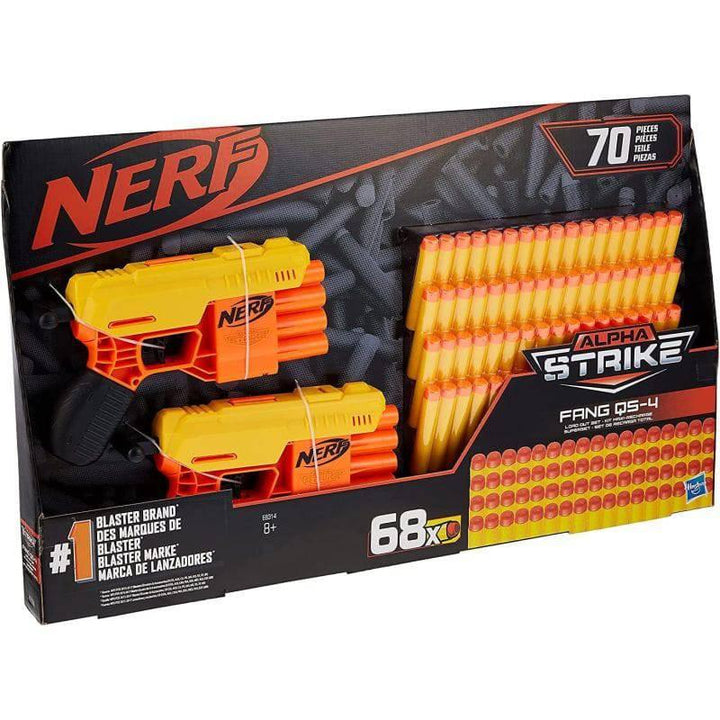 Nerf Fang QS-4 Load Out Set - 2 Blasters and 68 Elite Darts - ZRAFH