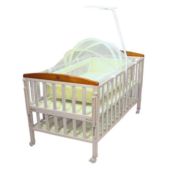 Baby Wood Bed Two Layers With Mosquito Net From Baby Love - 27-22F - ZRAFH