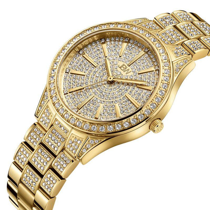 Jbw Women's Crystal Watch 34 0.12 Ctw Diamond - Stainless Steel - Ladies Watch - Rose Gold - J6383 - Zrafh.com - Your Destination for Baby & Mother Needs in Saudi Arabia