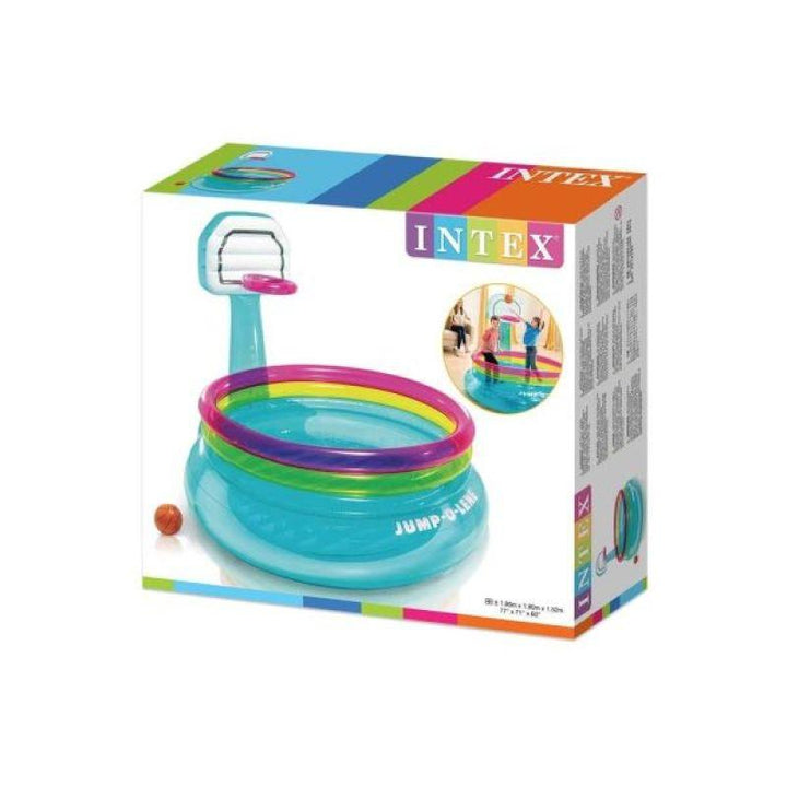 Intex Shoot'N Bounce Jump-O-Lene Pool With Basketball Ring - Zrafh.com - Your Destination for Baby & Mother Needs in Saudi Arabia