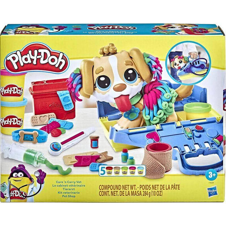 Play-Doh Care N Carry Vet - 5 Cans - ZRAFH
