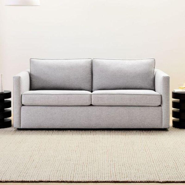 Modern Gray Linen 3-Seater Sofa - 210x85x45 cm - Swedish Wood By Alhome - 110110952 - Zrafh.com - Your Destination for Baby & Mother Needs in Saudi Arabia