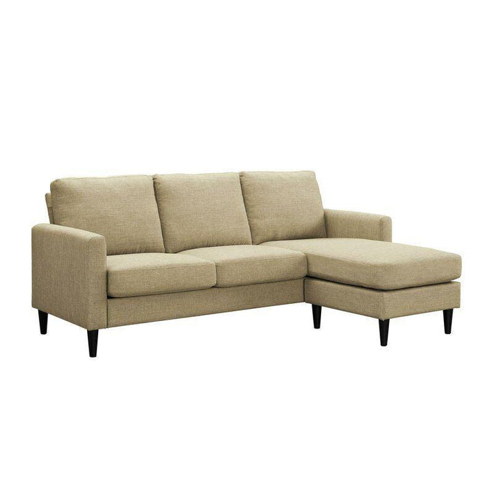 Modern Sophisticated Linen L-Shape Sofa - 270x150x85x85 cm - By Alhome - Zrafh.com - Your Destination for Baby & Mother Needs in Saudi Arabia