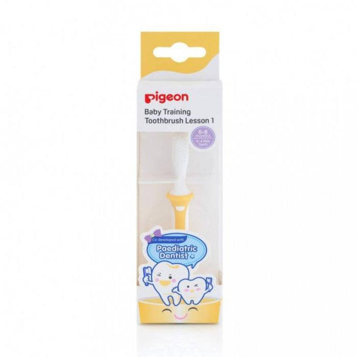 Pigeon Baby Training Toothbrush Lesson 1 - 6-8 Months - Zrafh.com - Your Destination for Baby & Mother Needs in Saudi Arabia