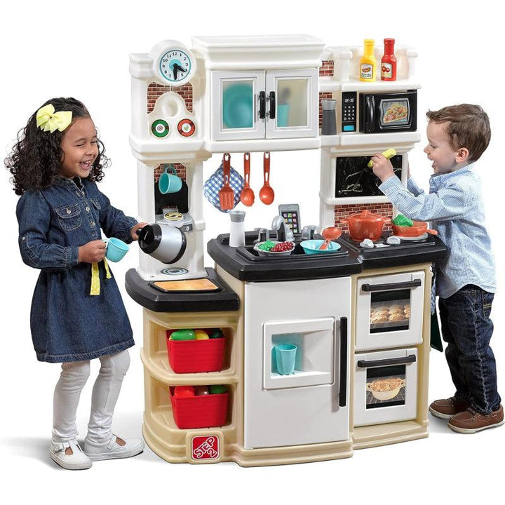 Step2 Great Gourmet Kitchen Playset with Lights & Sounds - Zrafh.com - Your Destination for Baby & Mother Needs in Saudi Arabia