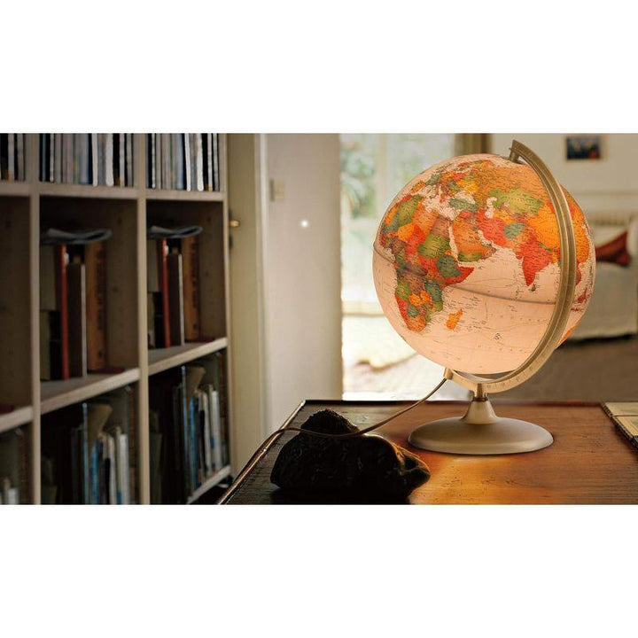 Technodittatica Illuminated And Revolving Globe - 30 cm - Discovery - Antique Style - Zrafh.com - Your Destination for Baby & Mother Needs in Saudi Arabia