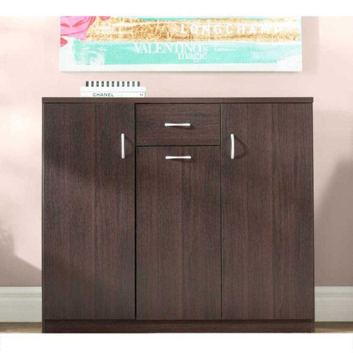 Shoe Cabinet with 3 Drawers and a Brown Drawer By Alhome - Zrafh.com - Your Destination for Baby & Mother Needs in Saudi Arabia