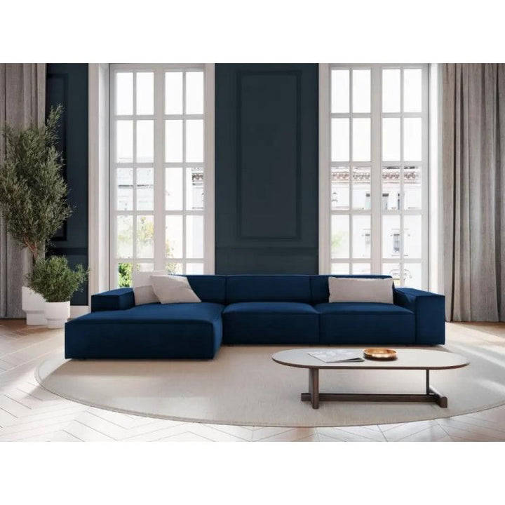 Modern Velvet L-Shape Sofa - 280x166x85x85 cm - By Alhome - Zrafh.com - Your Destination for Baby & Mother Needs in Saudi Arabia