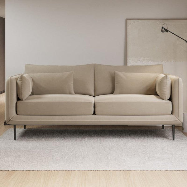 Neutral Harmony: Beige 3-Seater Sofa By Alhome - Zrafh.com - Your Destination for Baby & Mother Needs in Saudi Arabia