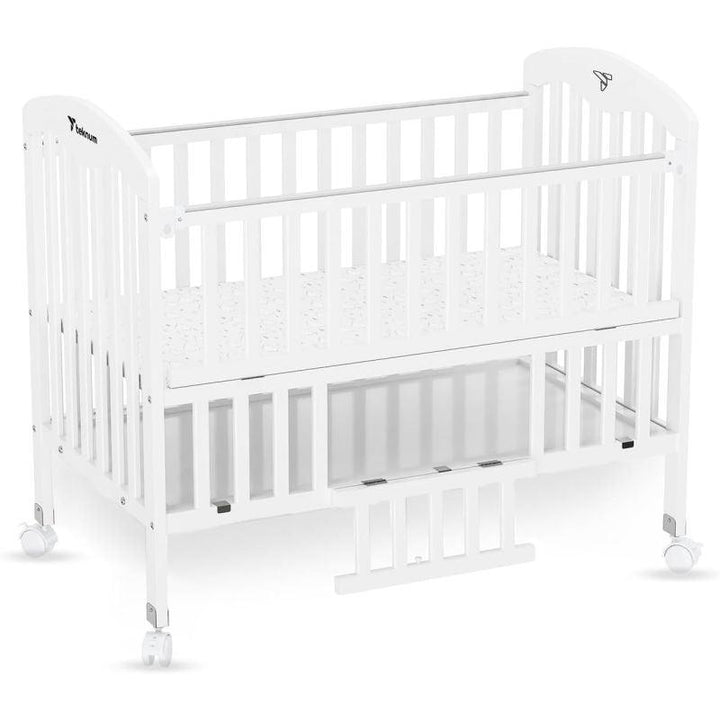 Teknum 4in1 Wooden Bed Side With Storage and Height Adjustments - White - Zrafh.com - Your Destination for Baby & Mother Needs in Saudi Arabia