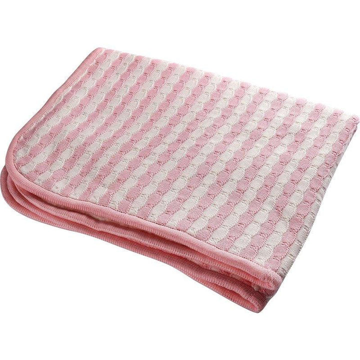 Moon Baby Blanket 100% Cotton Knitted And Fur Baby Blanket Pack Of 2 - Zrafh.com - Your Destination for Baby & Mother Needs in Saudi Arabia
