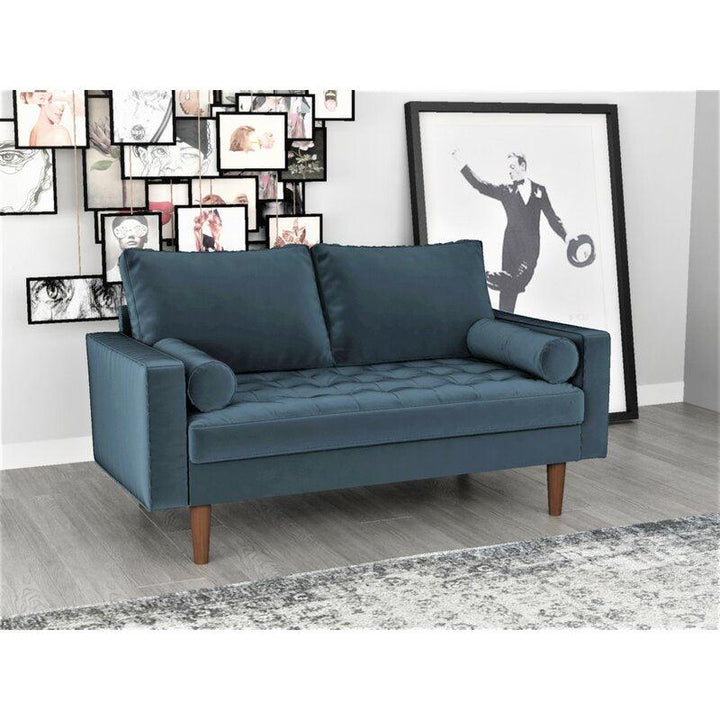 Modern Comfortable Velvet 2 Seater Sofa - 180x85x85 cm - By Alhome - Zrafh.com - Your Destination for Baby & Mother Needs in Saudi Arabia