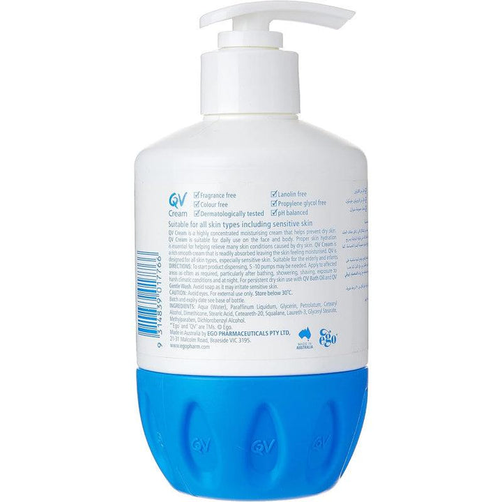 QV Moisturizing Skin Cream Pump - 250 gram - Zrafh.com - Your Destination for Baby & Mother Needs in Saudi Arabia