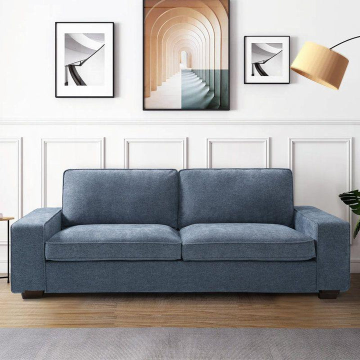 Modern Elegant Linen 3 Seater Sofa - 240x85x85 cm - By Alhome - Zrafh.com - Your Destination for Baby & Mother Needs in Saudi Arabia