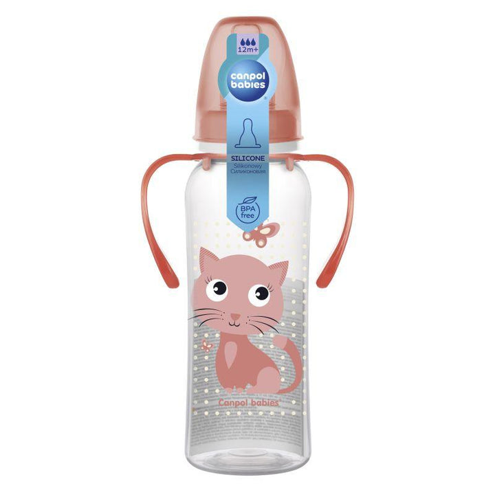 Canpol Feeding Bottle With Handle - 250 Ml - ZRAFH