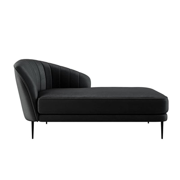 Velvet 3-Seater Sofa in Sleek Black By Alhome - Zrafh.com - Your Destination for Baby & Mother Needs in Saudi Arabia