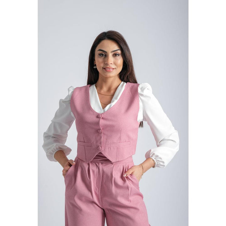 Londonella 2-Piece Set Vest and Pants - Rose Pink - 100179 - Zrafh.com - Your Destination for Baby & Mother Needs in Saudi Arabia