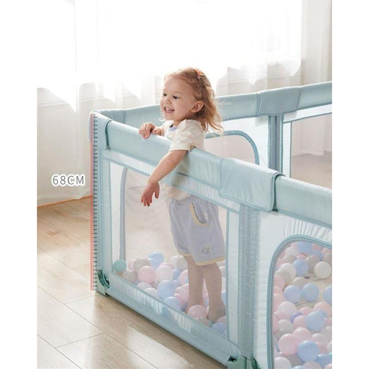 Dreeba Children's Playpen With balls and Handrails - 150*120*65 cm - Zrafh.com - Your Destination for Baby & Mother Needs in Saudi Arabia